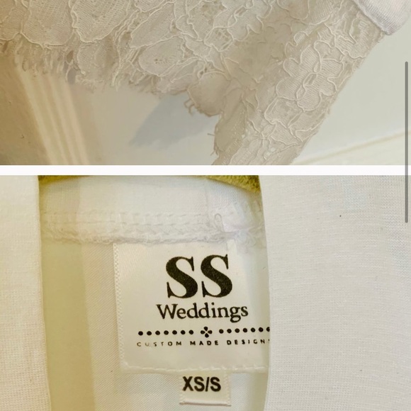 Handmade Bride Getting Ready Jersey & Lace Robe - Picture 5 of 5